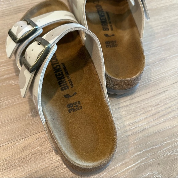 Birkenstock Arizona Birko-Flor Sandals in Desert Soil Camo Sand Size 38 - Picture 7 of 10